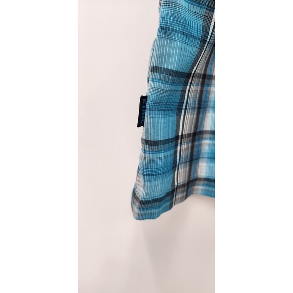 Men's Kuhl Short Sleeve Button Up Blue Large - Picture 8 of 11